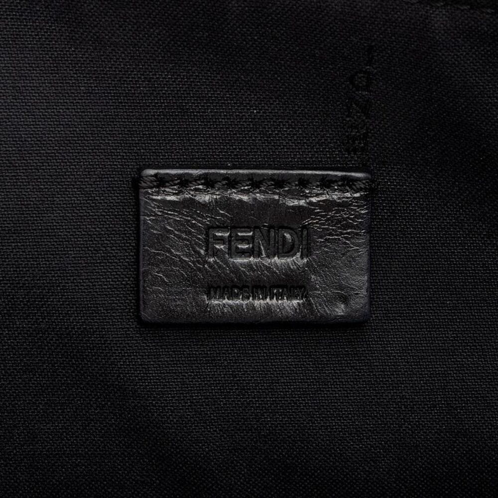 Fendi Studded Leather Mink Karlito Zip Pouch - Picture 6 of 9